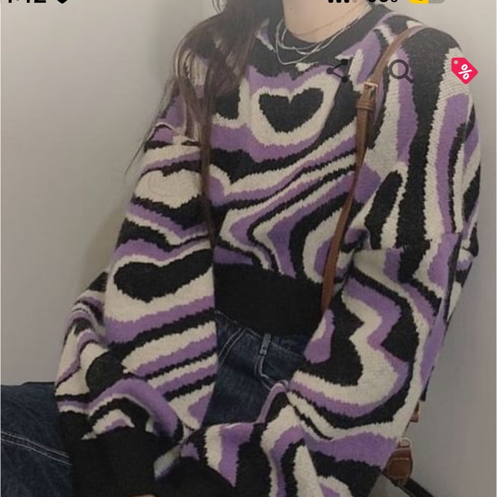cropped sweater size small